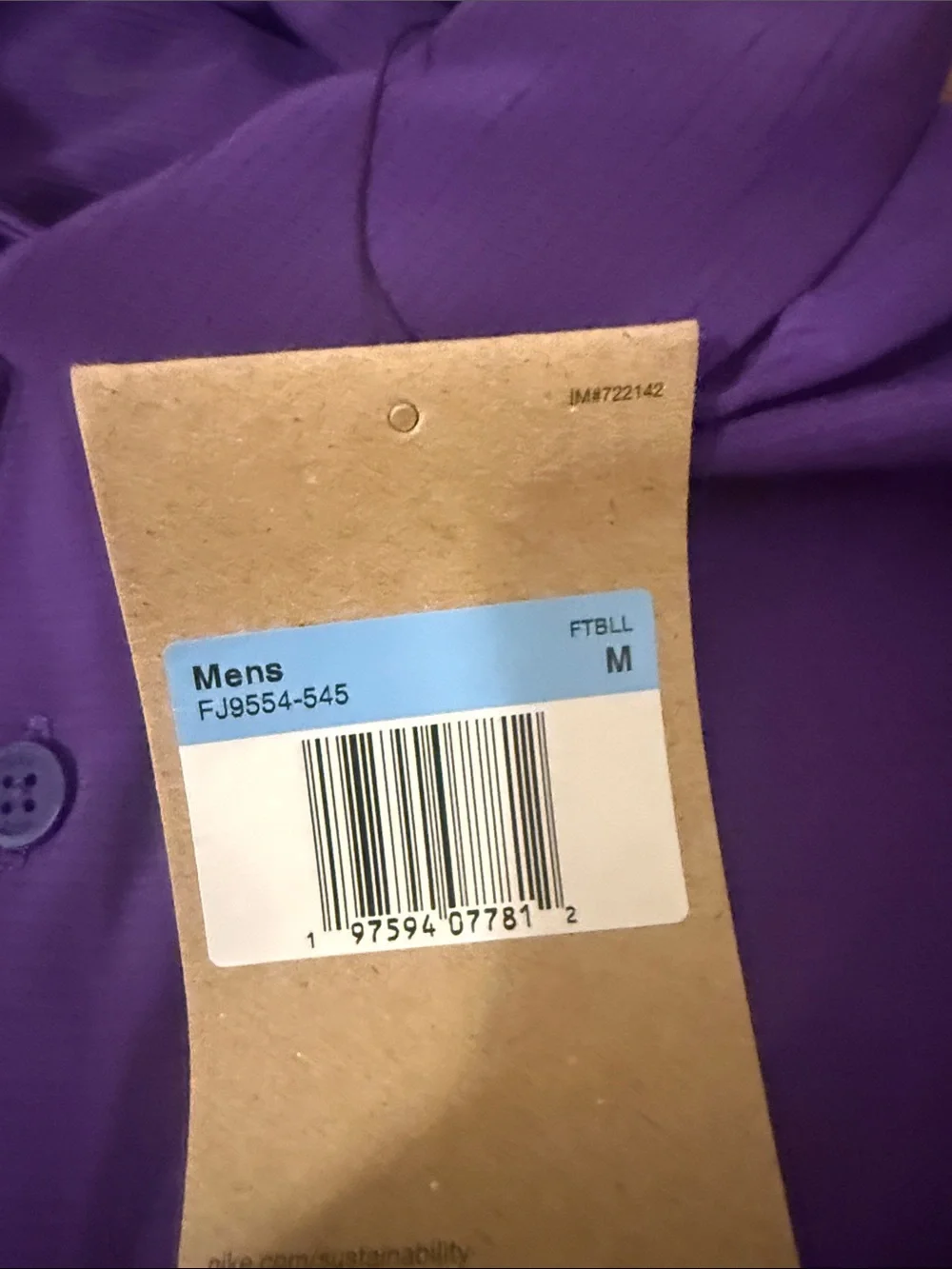 Nike Purple Kids Dri-FIT Polo with White Swoosh